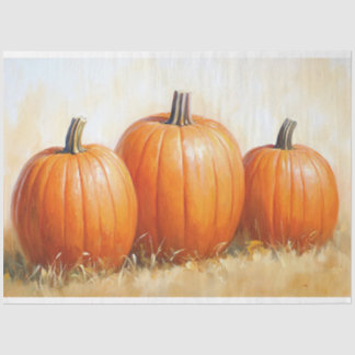 Wasserfarbe Pumpkin Trio Decoupage Seidenpapier