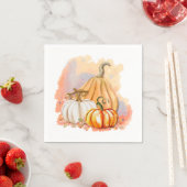 Wasserfarbe Pumpkin Trio Papier Napkin Serviette (Beispiel)