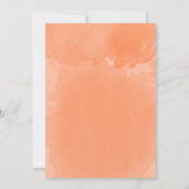 Wasserfarbe Raccoon Fall Baby Sprinkle Einladung (Rückseite)