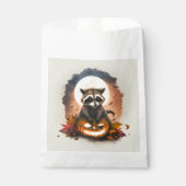 Wasserfarbe Raccoon Halloween Geschenktütchen (Vorderseite)