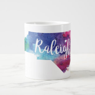 Wasserfarbe Raleigh, North Carolina Jumbo-Tasse