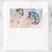 Wasserfarbe Rechteckiger Aufkleber (Tasche)