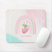 Wasserfarbe Regenbogen Erdbeere Mousepad (Mit Mouse)