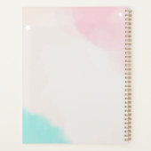 Wasserfarbe Regenbogen Erdbeere Planer (Rückseite)