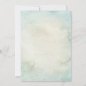 Wasserfarbe Regenbogen Luft Ballon Babydusche Invi Einladung (Rückseite)