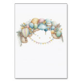 Wasserfarbe Regenbogen Luft Ballon Babydusche Tischnummer (Rückseite)