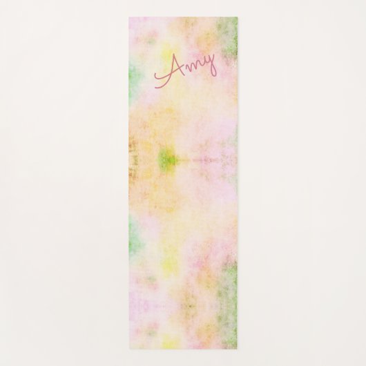 Wasserfarbe Regenbogen Sherbet Yoga Mat Yogamatte (Vorderseite)