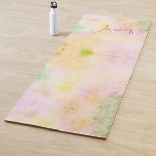 Wasserfarbe Regenbogen Sherbet Yoga Mat Yogamatte