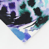Wasserfarbe Regenbogen Splash Boho Feathers mit Na Fleecedecke (Ecke)