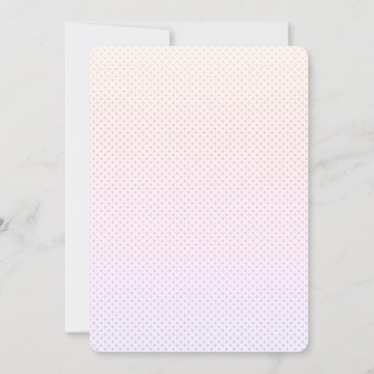 Wasserfarbe Regenbogen Strawberry Babydusche Einladung (Rückseite)