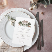 Wasserfarbe Reittiere | Hochzeitstisch Vielen Dank