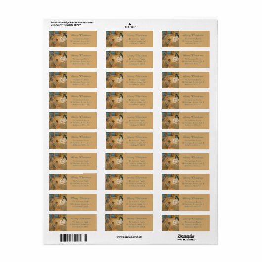 Wasserfarbe Religiöse Christlich frohe Weihnachten (Vorne)