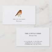 Wasserfarbe | Robin Visitenkarte (Vorne/Hinten)