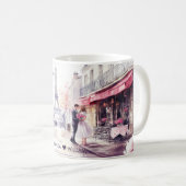 Wasserfarbe Romantik in Paris Kaffeetasse (VorderseiteRechts)