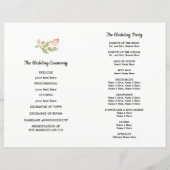 Wasserfarbe Romantische Rose Gedeckte Hochzeiten (Rückseite)