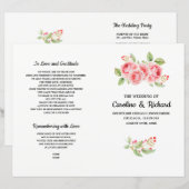 Wasserfarbe Romantische Rose Gedeckte Hochzeiten (Vorne/Hinten)