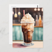 Wasserfarbe, Root Bier, Postkreuzung Postkarte (Vorne/Hinten)