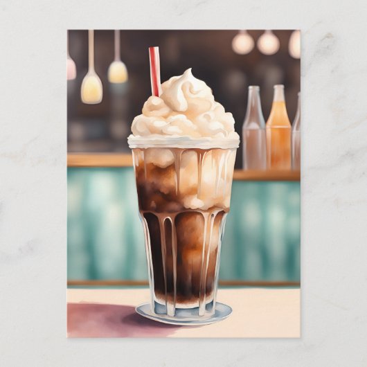 Wasserfarbe, Root Bier, Postkreuzung Postkarte (Vorderseite)