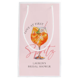Wasserfarbe Rosa Aperol Spritz Brautparty Kleine Geschenktüte