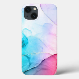 Wasserfarbe Rosa blaues iPhone / iPad Gehäuse Case-Mate iPhone Hülle