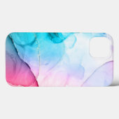 Wasserfarbe Rosa blaues iPhone / iPad Gehäuse Case-Mate iPhone Hülle (Rückseite (Horizontal))