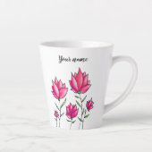Wasserfarbe Rosa Blume Mädchenname Milchtasse (Rechts)