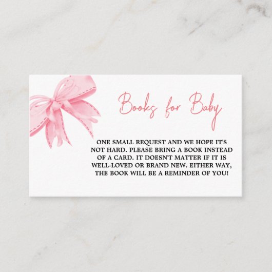 Wasserfarbe Rosa Bug Babydusche Buchungsanfrage Begleitkarte (Vorderseite)