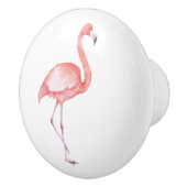 Wasserfarbe Rosa Flamingo Keramikknauf (Rechts)