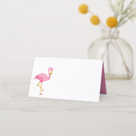 Wasserfarbe Rosa Flamingo Platzkarte