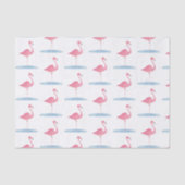 Wasserfarbe Rosa Flamingo Seidenpapier (Vorderseite)