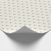 Wasserfarbe Rosa Flamingos Geschenkpapier (Ecke)