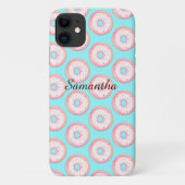 Wasserfarbe Rosa glänzende Sprinkle Donuts Case-Mate iPhone Hülle (Rückseite)