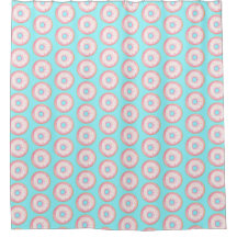 Wasserfarbe Rosa glänzende Sprinkle Donuts