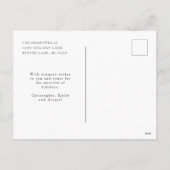 Wasserfarbe Rosa Gnome Foto Postkarte (Rückseite)