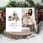 Wasserfarbe Rosa Gnome Foto Postkarte