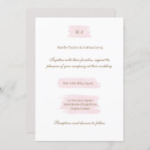 Wasserfarbe Rosa Gold Weiß Grau Elegante Hochzeit