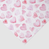 Wasserfarbe Rosa Herz Valentinstag Seidenpapier (Detail)
