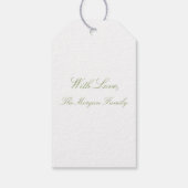 Wasserfarbe Rosa Hortensien-Einladung Geschenkanhänger (Rückseite)