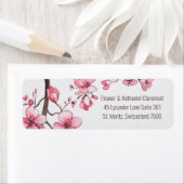 Wasserfarbe Rosa Kirschblossom Blumenzehen (Insitu)