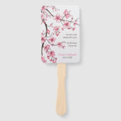 Wasserfarbe Rosa Kirschblossom Blumenzehen Fächer (Vorderseite)