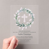 Wasserfarbe Rosa Kreuz Erste Kommune Acryleinladungen (Insitu (Handheld))