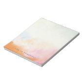 Wasserfarbe Rosa Orange Blue Gefärbte Krawatte Omb Notizblock (Rotiert)