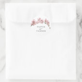 Wasserfarbe Rosa Orchideen Tropisches Paradies Hoc Runder Aufkleber (Tasche)