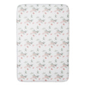 Wasserfarbe Rosa Rosen Badematte (Vorderseite Vertikal)