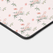 Wasserfarbe Rosa Rosen mit Schmetterlingen Schreibtischunterlage (Ecke)