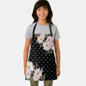 Wasserfarbe Rosa Schwarz-weiße Polka Dosen Schürze (Insitu)