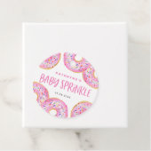 Wasserfarbe Rosa Sprinkle Donuts Baby Sprinkle Geschenkanhänger (Beispiel)