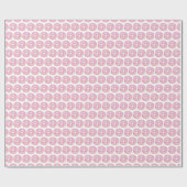 Wasserfarbe Rosa Sprinkle Donuts Muster Geschenkpapier (Flach)