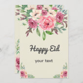 Wasserfarbe Rosa Tempel Einladung (Vorne/Hinten)