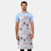 Wasserfarbe Rosa Weihnachten Niedlich Schürze (Getragen)